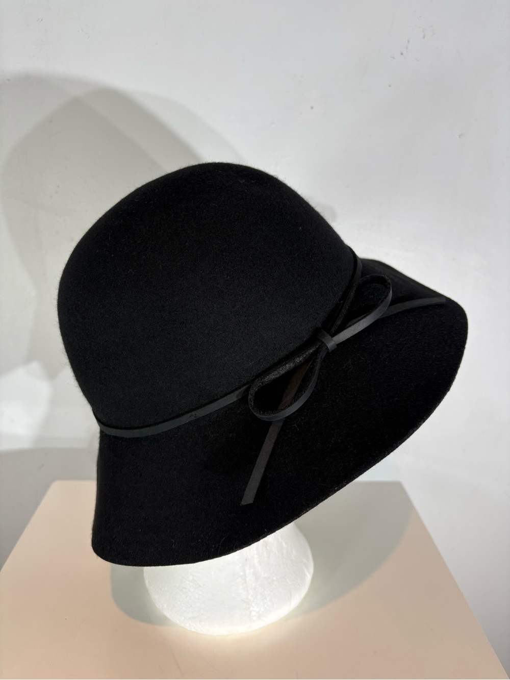 Goorin Bros Black 100% Wool Soft Floppy Brim Hat Size Small